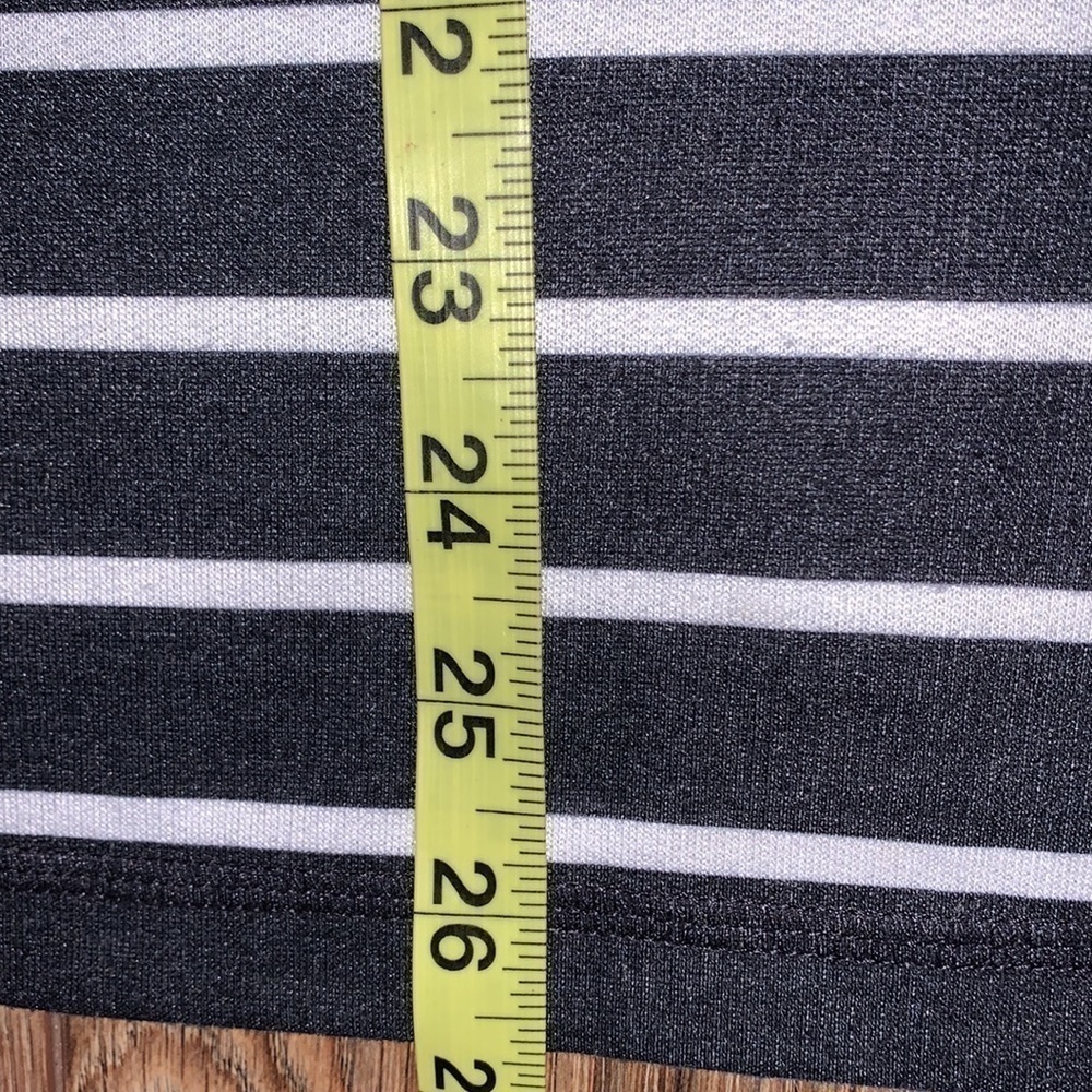 Karen Scott women’s striped long sleeve blue cowl neck top size medium - Picture 4 of 5